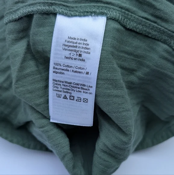 NWT J. Crew Airy gauze tiered maxi dress Sage Green Size XL 100% Cotton - Picture 6 of 8